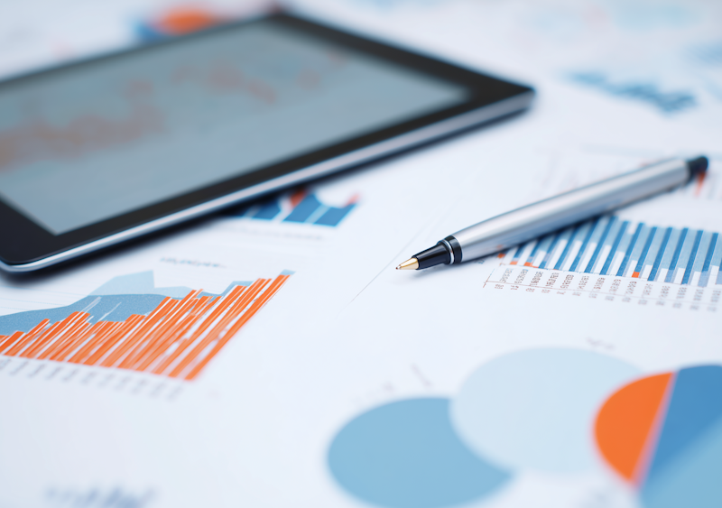 Professioneller Finanzberater bei der Beratung eines Kunden über Investmentstrategien